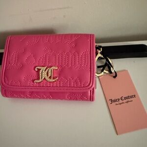 SOLD Juicy Couture Pink Quilted Wallet
